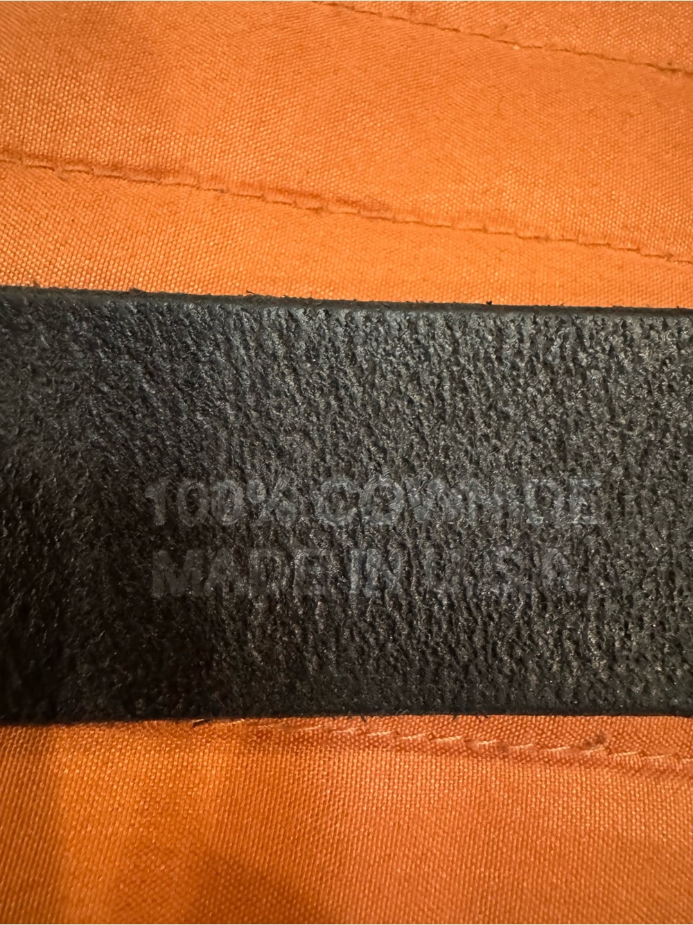 LLBean Classic Black Leather Men's Belt - Sz L/XL - Picture 6 of 8
